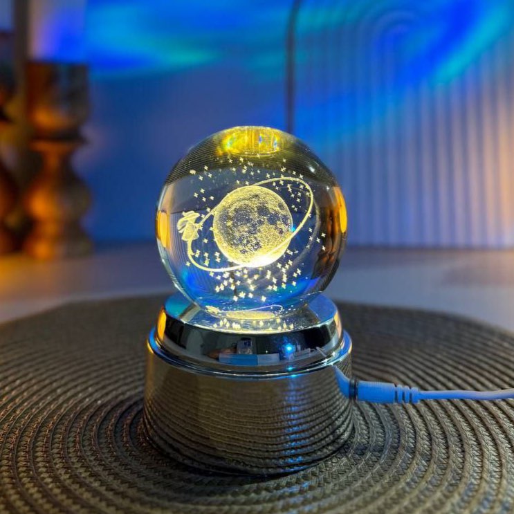 گوی کریستالی چرخان مدل ماهدخت